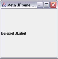 JFrame Beispiel mit JLabel